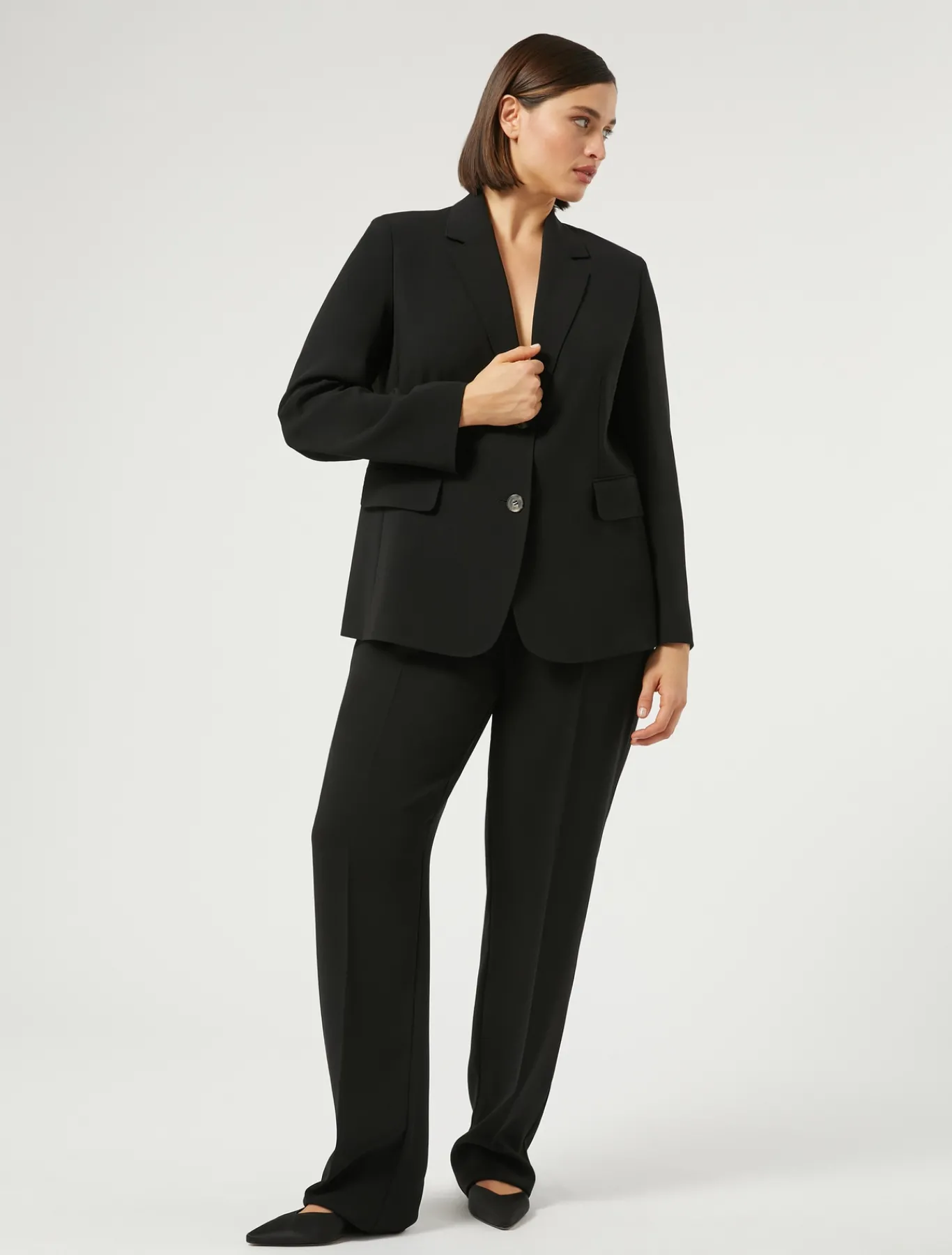 Marina Rinaldi Pantalon en cady triacétate NOIR Best