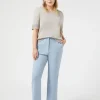 Marina Rinaldi Pantalon en coton mélangé stretch GRISBLEU Best