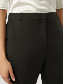 Marina Rinaldi Pantalon en coton mélangé stretch NOIR Sale