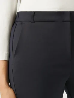 Marina Rinaldi Pantalon en coton mélangé stretch BLEUNUIT Discount