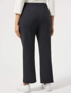 Marina Rinaldi Pantalon en coton mélangé stretch BLEUNUIT Discount