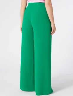 Marina Rinaldi Pantalon en crêpe de georgette VERTECLATANT Hot