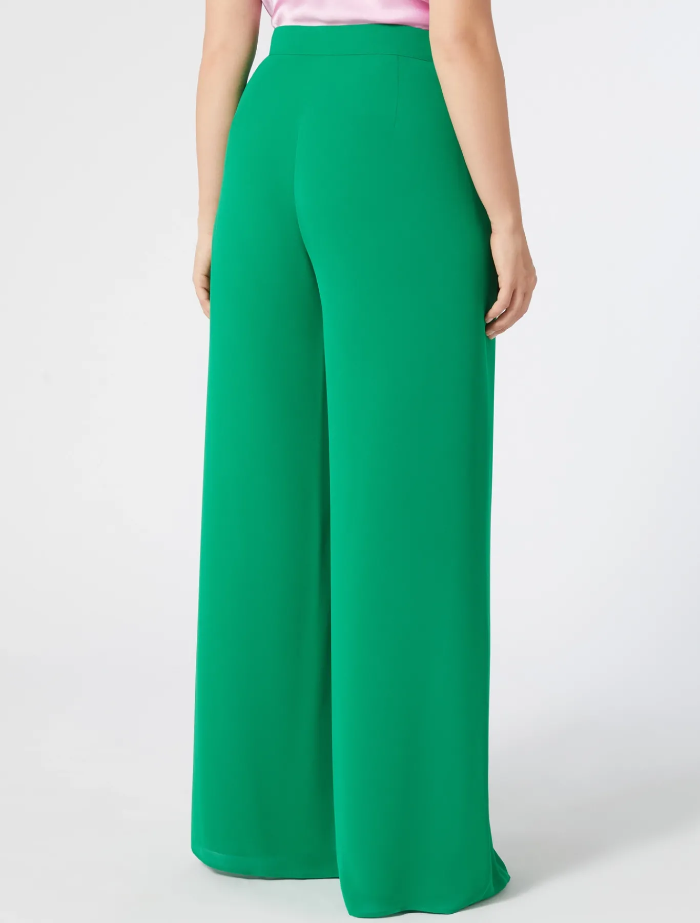 Marina Rinaldi Pantalon en crêpe de georgette VERTECLATANT Hot