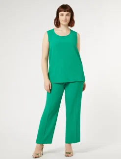 Marina Rinaldi Pantalon en crêpe envers satin VERTECLATANT Sale