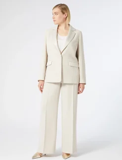 Marina Rinaldi Pantalon en crêpe envers satin BEIGE Fashion