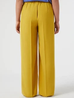 Marina Rinaldi Pantalon en crêpe envers satin OR Fashion