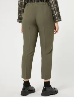 Marina Rinaldi Pantalon en crêpe envers satin KAKI Sale