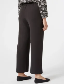 Marina Rinaldi Pantalon en crêpe envers satin NOIR Online