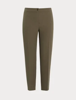 Marina Rinaldi Pantalon en crêpe envers satin KAKI Sale