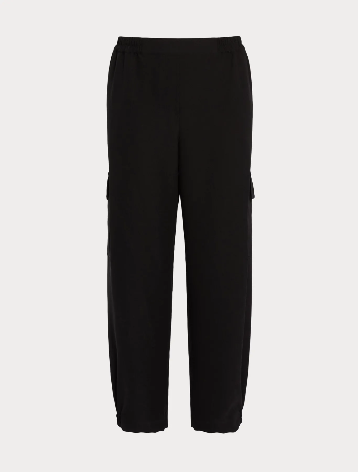 Marina Rinaldi Pantalon en crêpe envers satin NOIR Hot