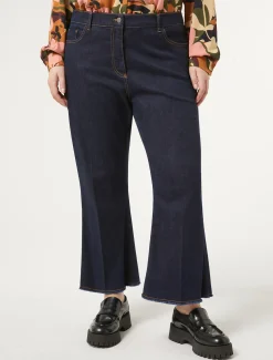 Marina Rinaldi Pantalon en denim de coton BLEUNUIT Online