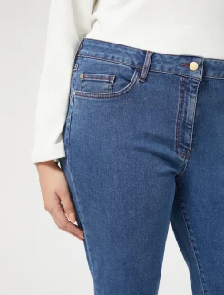 Marina Rinaldi Pantalon en denim de coton stretch BLEUJEANS Best