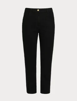Marina Rinaldi Pantalon en denim de coton stretch NOIR Hot