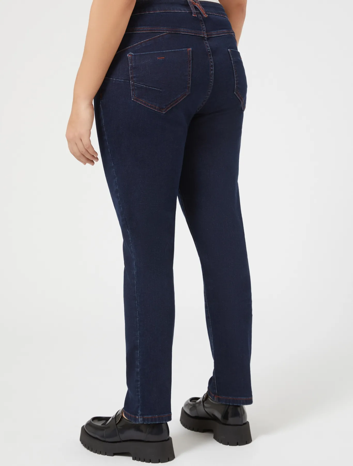 Marina Rinaldi Pantalon en denim de coton stretch BLEUJEANS New