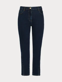 Marina Rinaldi Pantalon en denim de coton stretch BLEUNUIT Sale