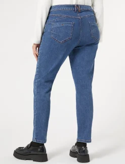 Marina Rinaldi Pantalon en denim de coton stretch BLEUJEANS Best