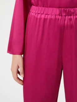 Marina Rinaldi Pantalon en envers satin brillant FRAMBOISE Best