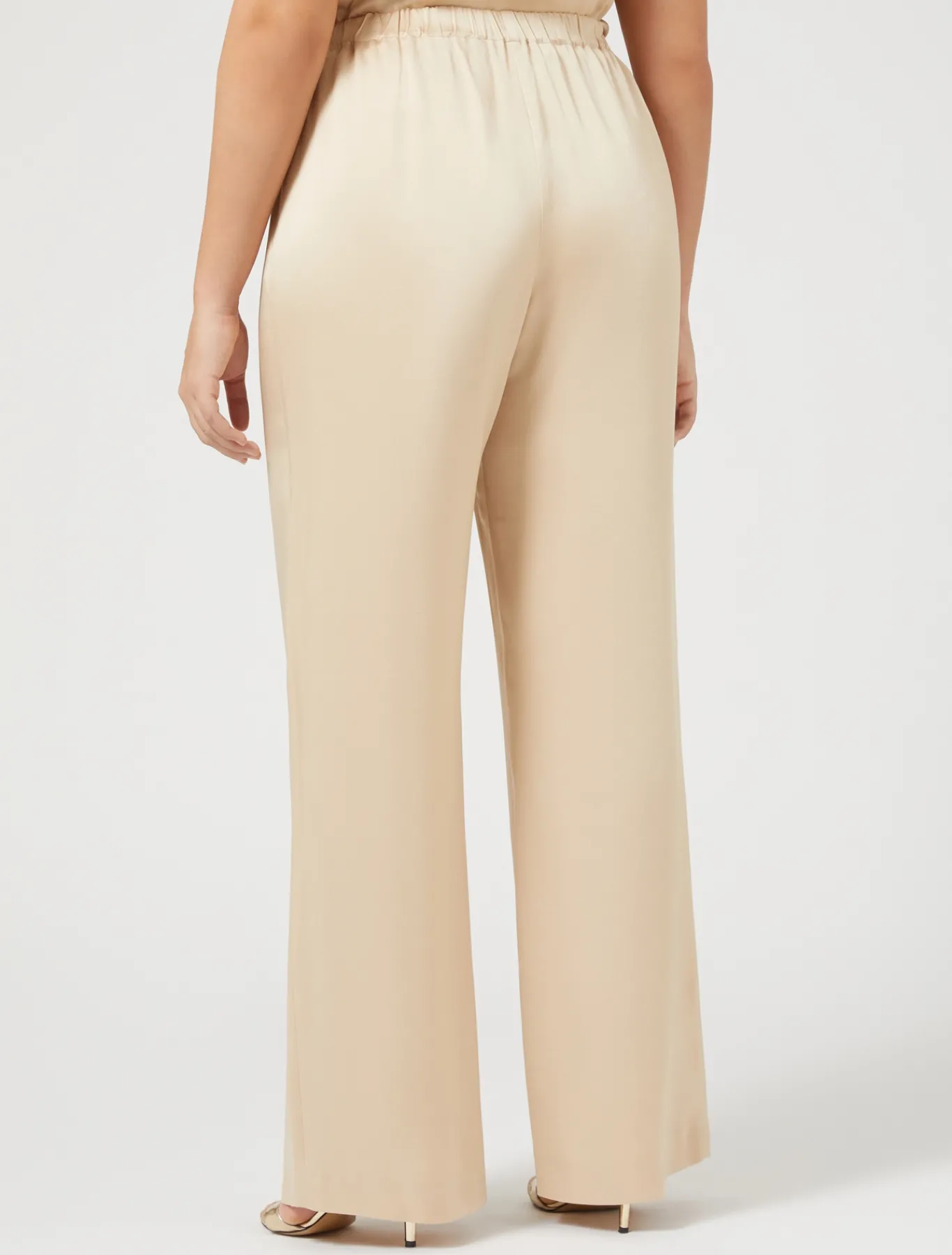 Marina Rinaldi Pantalon en envers satin brillant MIEL Discount