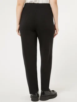 Marina Rinaldi Pantalon en fil de viscose NOIR Fashion