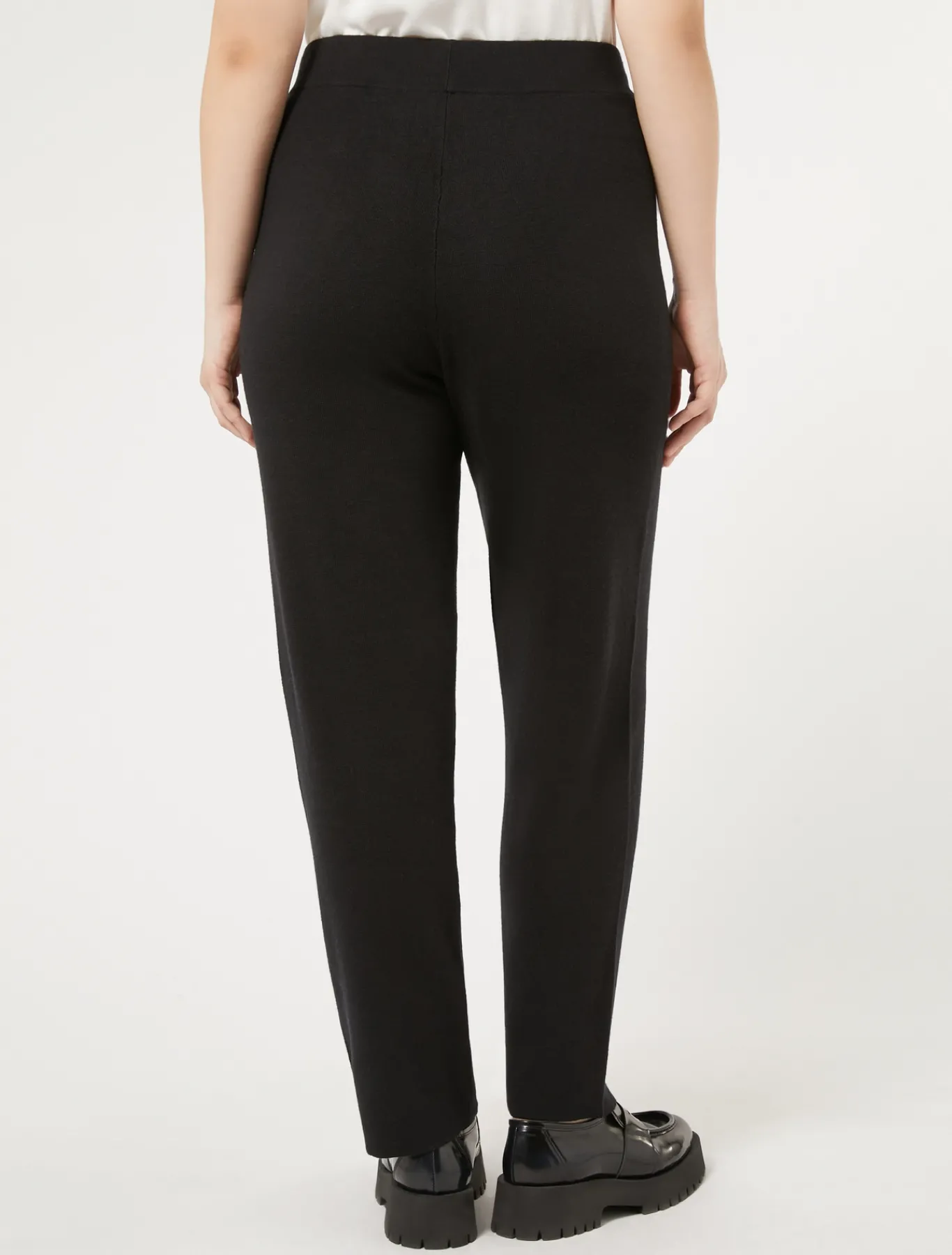 Marina Rinaldi Pantalon en fil de viscose NOIR Fashion