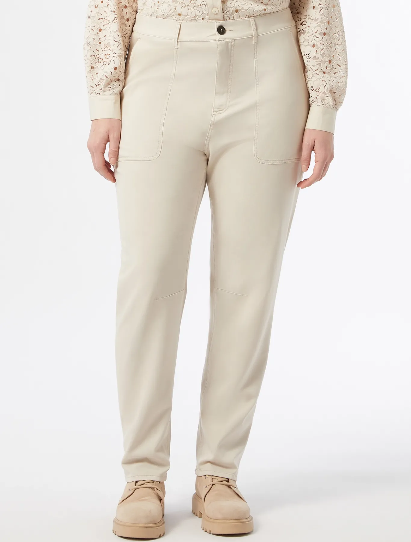 Marina Rinaldi Pantalon en gabardine BEIGE Best