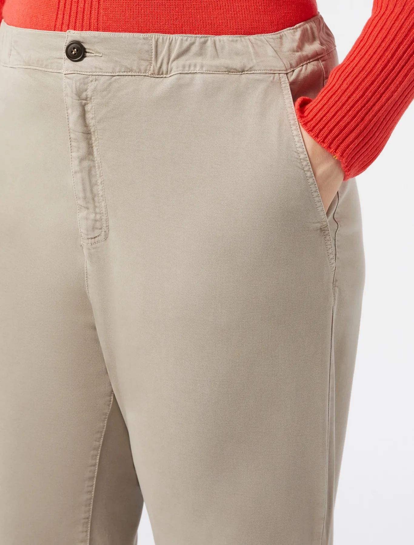 Marina Rinaldi Pantalon en gabardine GRISTOURTERELLE Discount