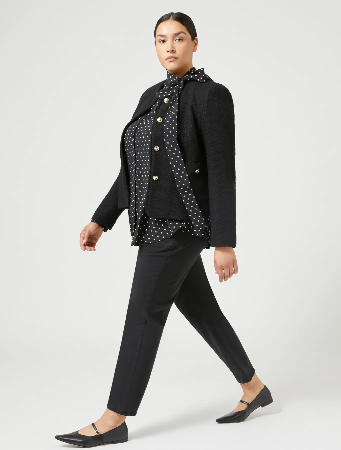 Marina Rinaldi Pantalon en gabardine NOIR Hot