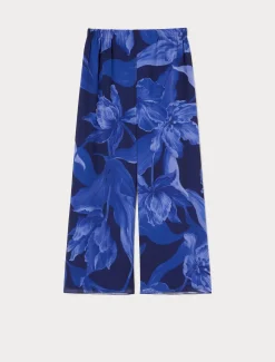 Marina Rinaldi Pantalon en georgette BLEUNUIT Online
