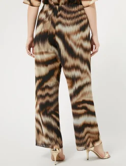 Marina Rinaldi Pantalon en georgette NOIR Online