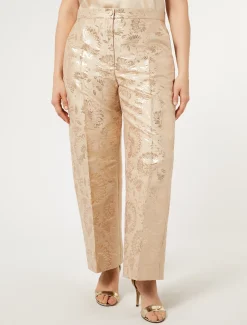 Marina Rinaldi Pantalon en jacquard MIEL Discount