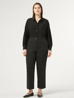 Marina Rinaldi Pantalon en jacquard lurex NOIR New