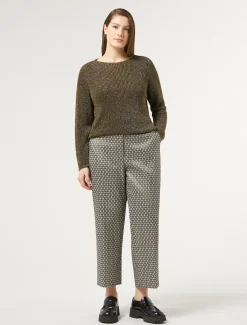 Marina Rinaldi Pantalon en jacquard lurex SABLE New