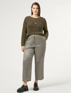 Marina Rinaldi Pantalon en jacquard lurex SABLE New