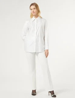 Marina Rinaldi Pantalon en jersey BLANC New