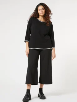 Marina Rinaldi Pantalon en jersey NOIR Online