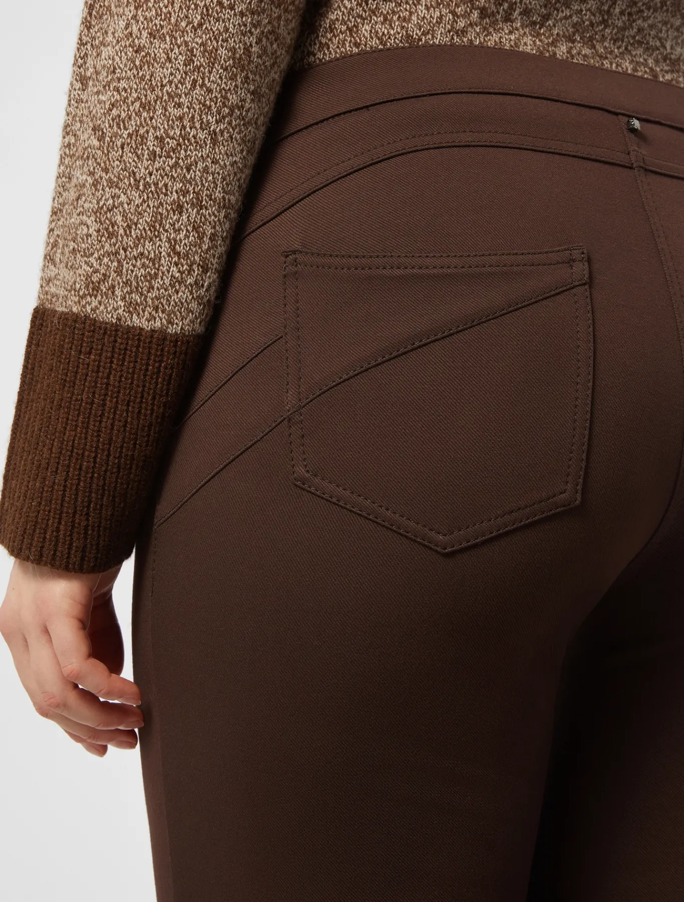 Marina Rinaldi Pantalon en jersey BRUN New