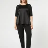 Marina Rinaldi Pantalon en jersey double NOIR Outlet