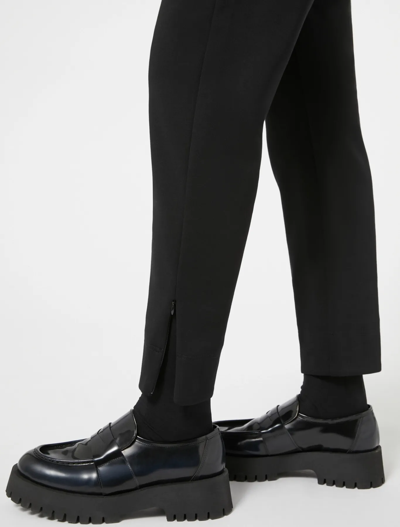 Marina Rinaldi Pantalon en jersey double NOIR Outlet