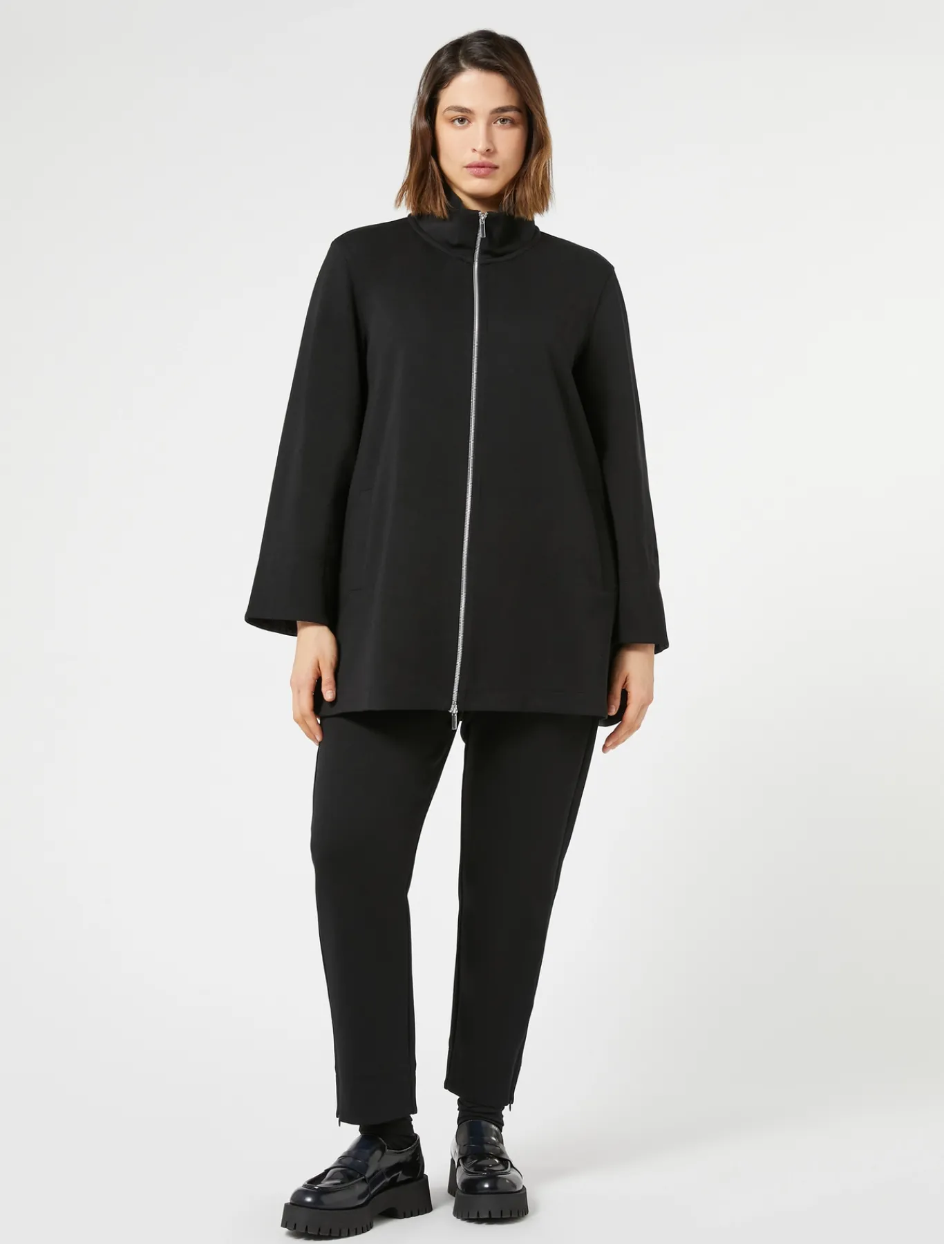 Marina Rinaldi Pantalon en jersey double NOIR Outlet