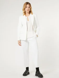 Marina Rinaldi Pantalon en jersey point Milano BLANC Hot