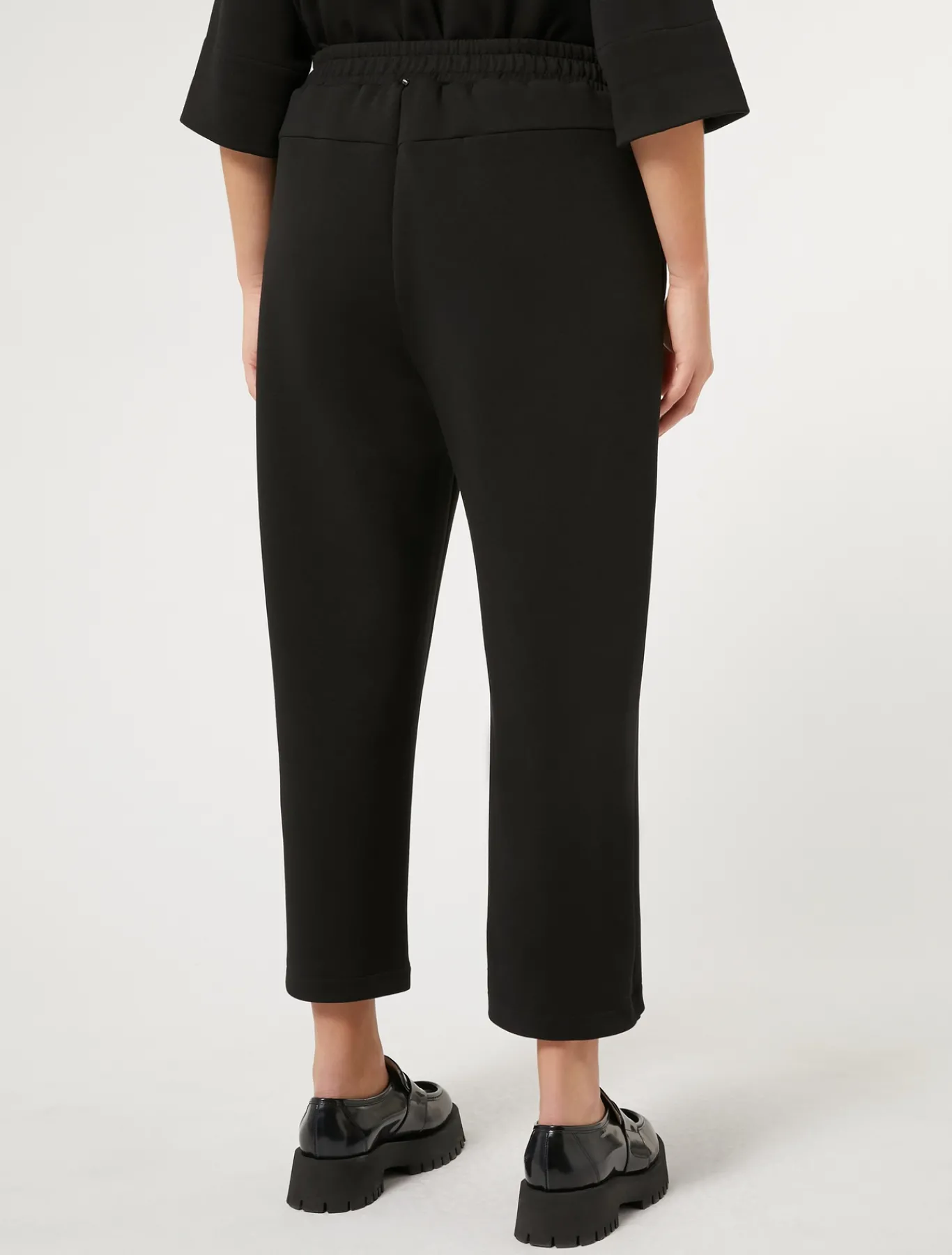 Marina Rinaldi Pantalon en jersey scuba NOIR Clearance