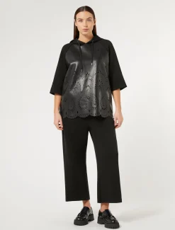 Marina Rinaldi Pantalon en jersey scuba NOIR Clearance