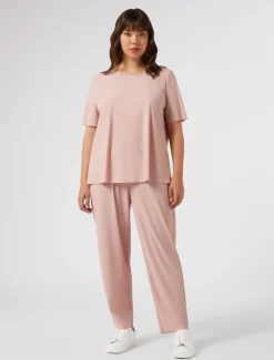 Marina Rinaldi Pantalon en jersey technique ROSE Clearance