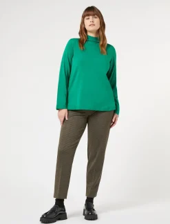 Marina Rinaldi Pantalon en jersey teint en fil CAFE Fashion
