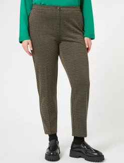 Marina Rinaldi Pantalon en jersey teint en fil CAFE Fashion