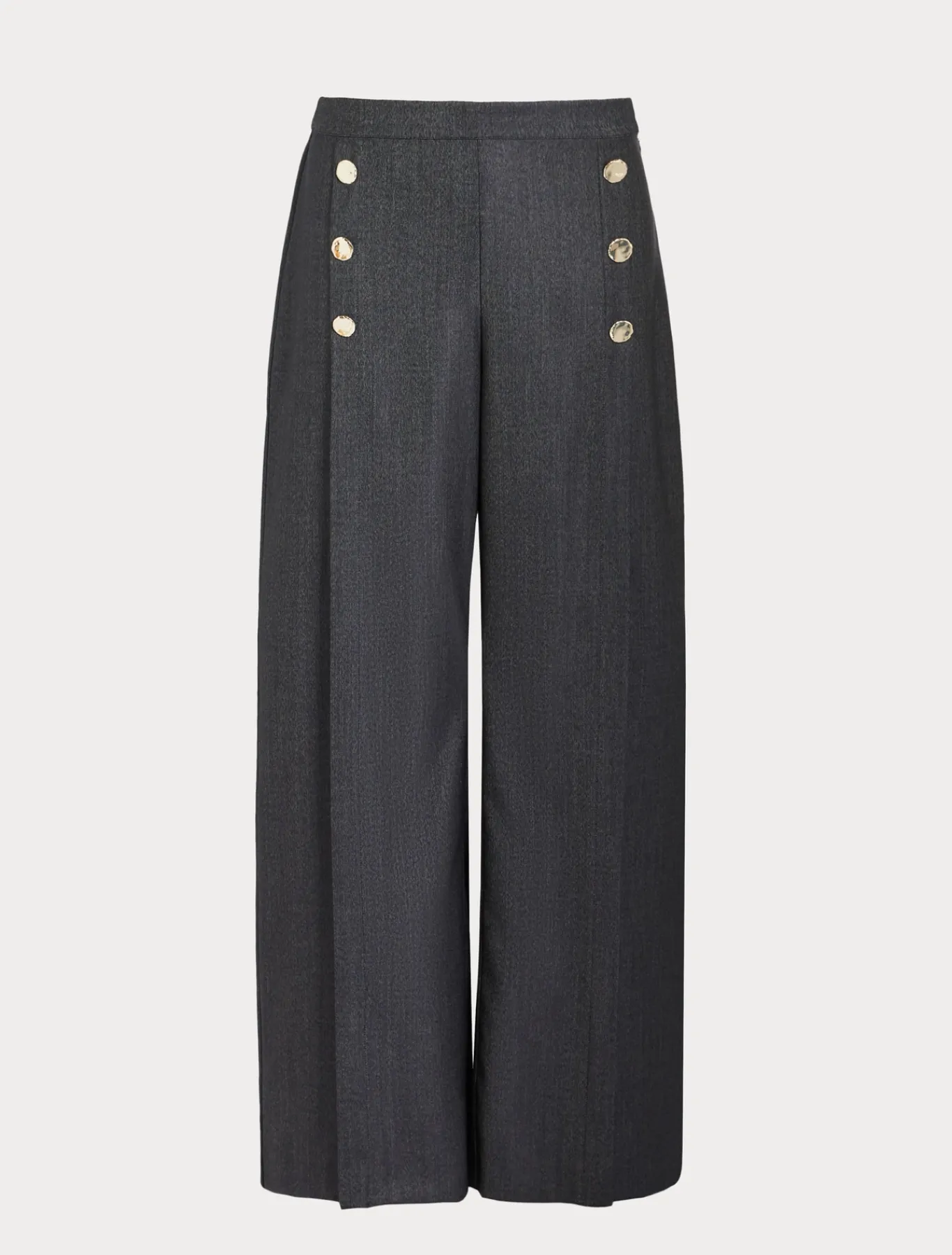 Marina Rinaldi Pantalon en laine et soie BLEUJEANS Discount