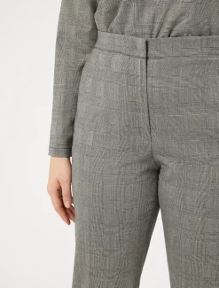 Marina Rinaldi Pantalon en laine foulée NOIRBLANC New