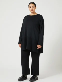 Marina Rinaldi Pantalon en laine mélangée NOIR Fashion