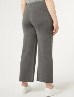 Marina Rinaldi Pantalon en laine mélangée GRISBLEU Outlet