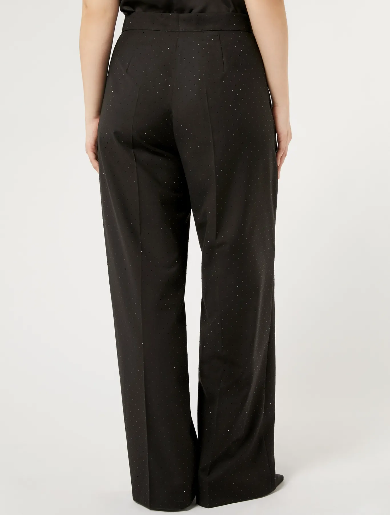 Marina Rinaldi Pantalon en levantine avec strass NOIR Clearance